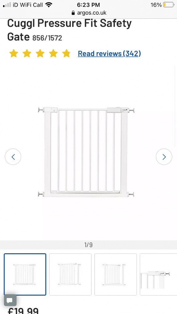 cuggl pressure fit safety gate